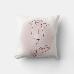 Werp kussen bloem