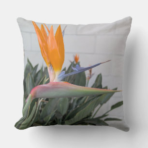 Werp kussen-Bloemenserie vogel van paradijs-Werp Kussen