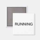 Werp met een minimale witte vaatwasmachine magneet (Voorkant / Achterkant)