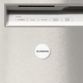 Werp met een minimale witte vaatwasmachine magneet (Insitu (Vaatwasser))