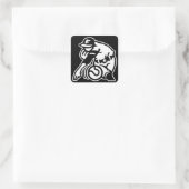 Werper Vierkante Sticker (Tas)