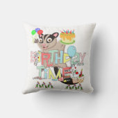 Werpkussen, Happy Birthday Possum Cake Kussen (Achterkant)