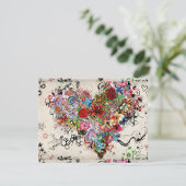 Wervelend Hartpatroon  Feestdagenkaart