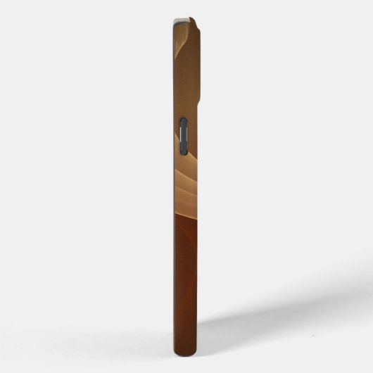 Wervelende Abstracte bruine gradiënt fractal Case-Mate iPhone Case (Achterkant / Rechts)