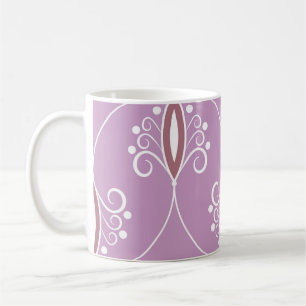 wervelende elegantie: geometrisch koffiemok
