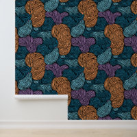 Wervelende golven Abstract modern Blauwgroen Sinaa