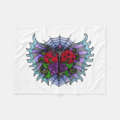 Wervelende Hart Fleece Deken (Voorkant (Horizontaal))