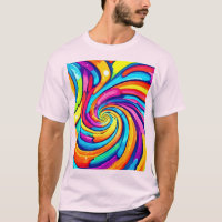Wervelende kleuren, psychedelische spiraal, kleurr