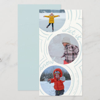 Wervelende Sneeuw - Hoge Kerst Fotokaart