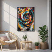 Wervelende Vortex Abstract Expressionisme Moderne  Poster