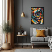 Wervelende Vortex Abstract Expressionisme Moderne  Poster