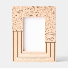 Wervelingen Bloeit Lijnen Unieke 4x6P Dankbaarheid Gegraveerde Lijstjes