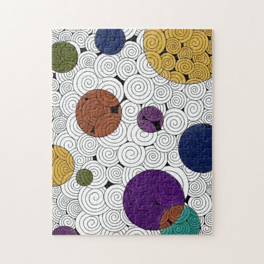 Wervelingen en cirkels puzzel (Verticaal)