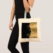 wervelingen en damast tote bag (Voorkant (product))