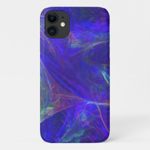Wervelingen van levendige kleuren Abstract roze gr iPhone 11 Hoesje
