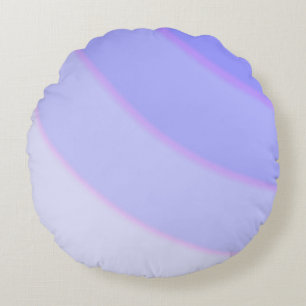Wervelpatroon Pastel Lila Roze Paarse Rond Kussen