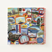 Wervelreispatroon Notitieboek (Achterkant)