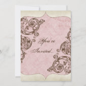 wervelringen - roep om een bridale douche kaart (Achterkant)