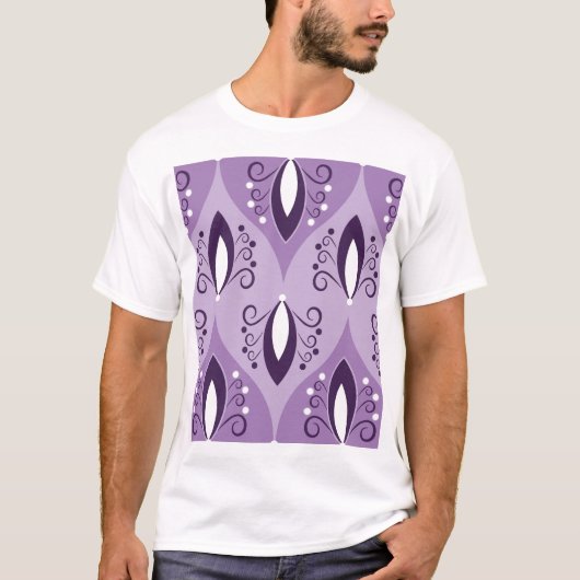 wervelt geometrische naadloze kunst t-shirt (Voorkant)