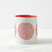 WERVELWIND MOZAÏEK Rood Combo Mok (Midden)