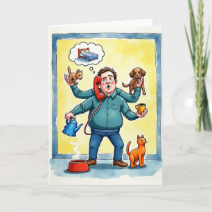 Wervelwind Vaderdag Kunstkaart Kaart