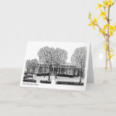 Wesley Hall, université d'Albion, carte pour notes (Fleur jaune)