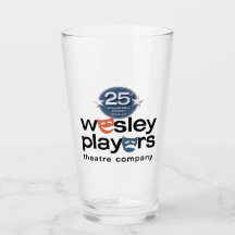 Wesley Players 25e anniversaire verre