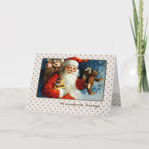 Wesołych Świąt. Carte de Noël en polonais