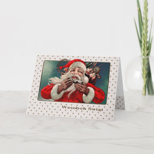 Wesołych Świąt. Carte de Noël en polonais (Devant)