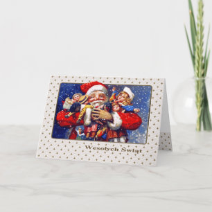 Wesołych Świąt. Carte de Noël en polonais