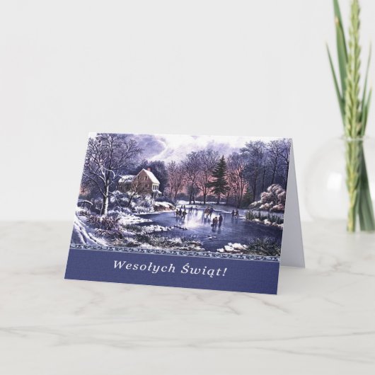 Wesołych Świąt. Carte de Noël en polonais (Devant)