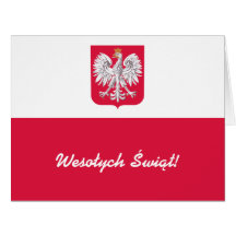 Wesołych Świąt Flaga Polski - Poolse vlag