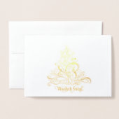 Wesołych Świąt Folie Kaarten (Voorkant met envelop)