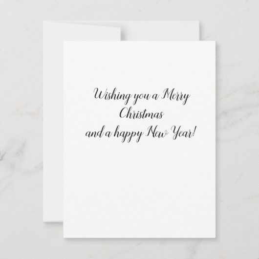 Wesołych Świąt Joyeuse carte de Noël en or polonai (Dos)