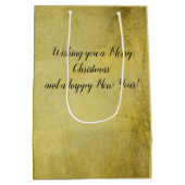 Wesołych Świąt Kerst in Poolse gouden tijd Medium Cadeauzakje (Achterkant)