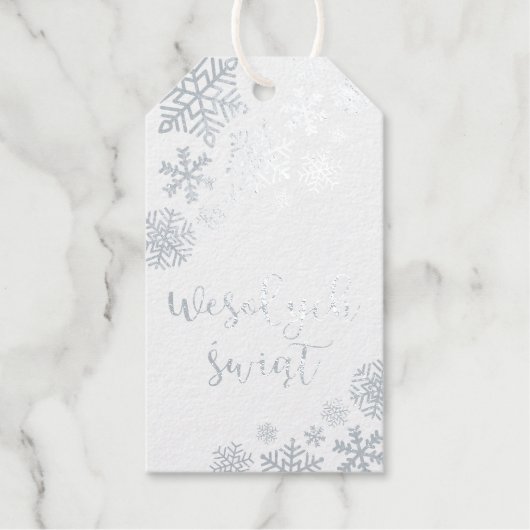 Wesołych świąt, Pools kerst-elegant Cadeaulabels (Voorkant)