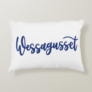 Wessagusset Dainty Scripts Coussin