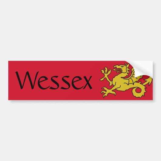 Wessex-vlag Bumpersticker (Voorkant)