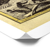 West-Afrikaanse kaart 1743 Poster (Hoek)