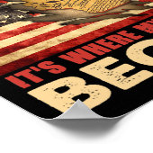 West Allis Wisconsin Vlag van de Verenigde Staten  Poster (Hoek)