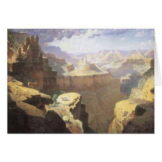 West Art d'Amérique vintage, Grand Canyon par Leig (Devant horizontal)