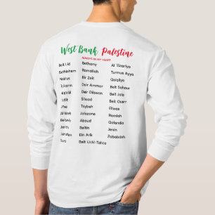 West Bank Villages and Cities Long Sleeve T-Shirt