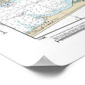 West Bay naar Santa Rosa Side B Nautische kaart 11 Poster (Hoek)