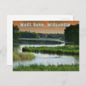 West Bend Wisconsin Briefkaart (Voorkant / Achterkant)