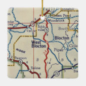 West Blocton AL  Map Keramisch Ornament (Achterkant)