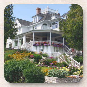 West Bluff Mansion on Mackinac Island, Michigan Bier Onderzetter