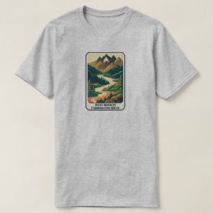 West Branch Farmington River Connecticut Kleuren T-shirt