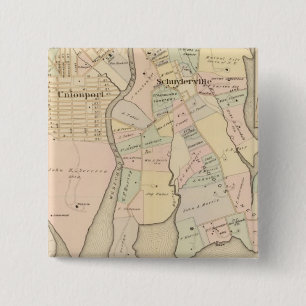 West Chester, Schuylerville, New York Vierkante Button 5,1 Cm