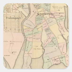 West Chester, Schuylerville, New York Vierkante Sticker