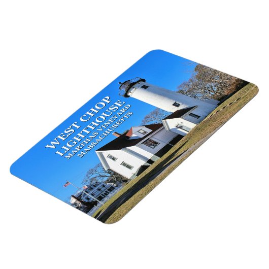 West Chop Lighthouse Marthas Vineyard Flexi Magnet (Côté Gauche)